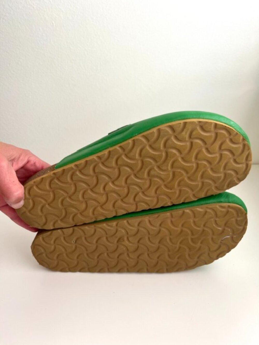Coconuts by Matisse Green Leather Loafter Mules | Size 8 - Picture 8 of 8